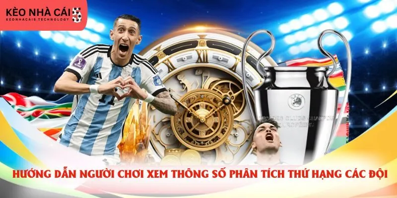 Hướng dẫn người chơi xem thông số phân tích thứ hạng các đội